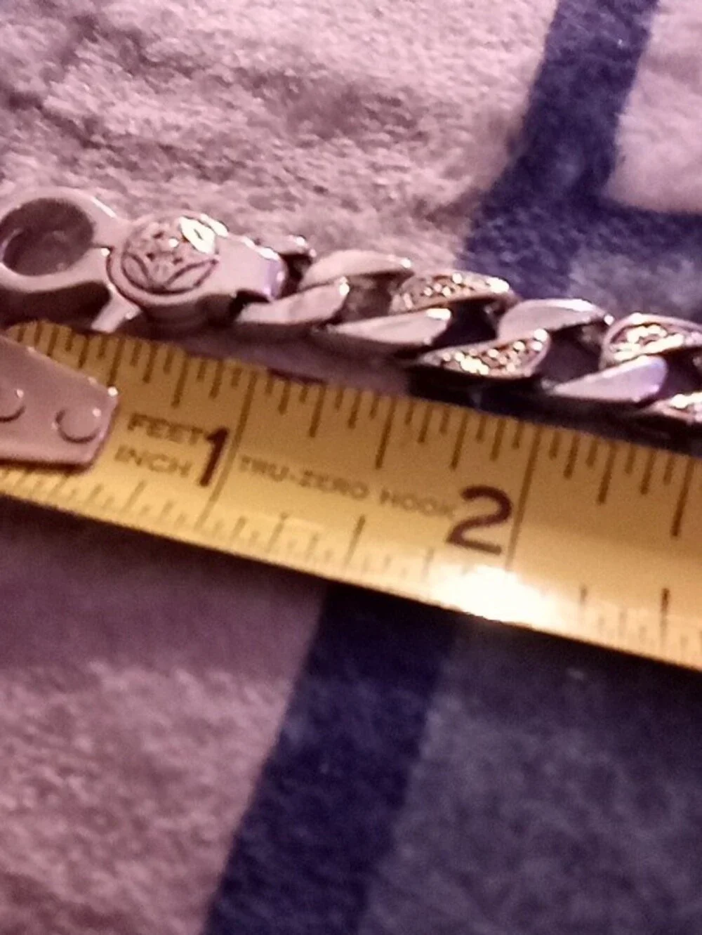 Men's Silver Chain Bracelet - Polished Silver Tone